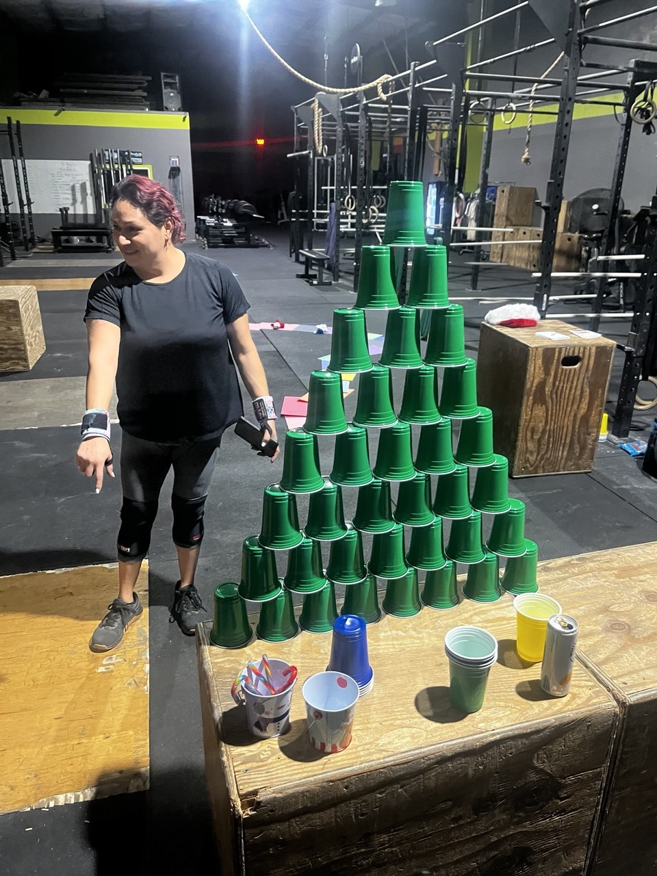 First Friday cup-stack challenge