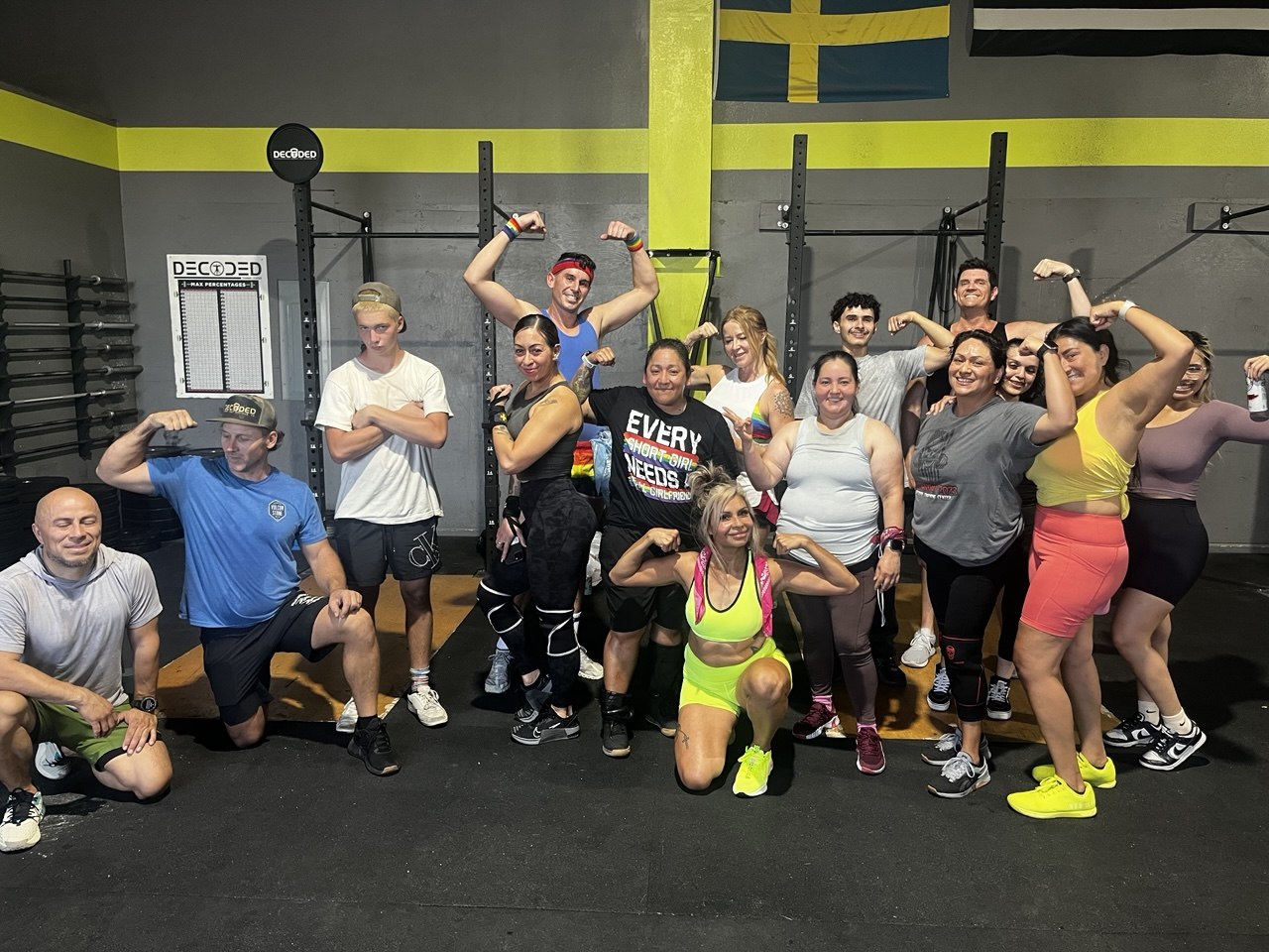 First Friday group flex photo